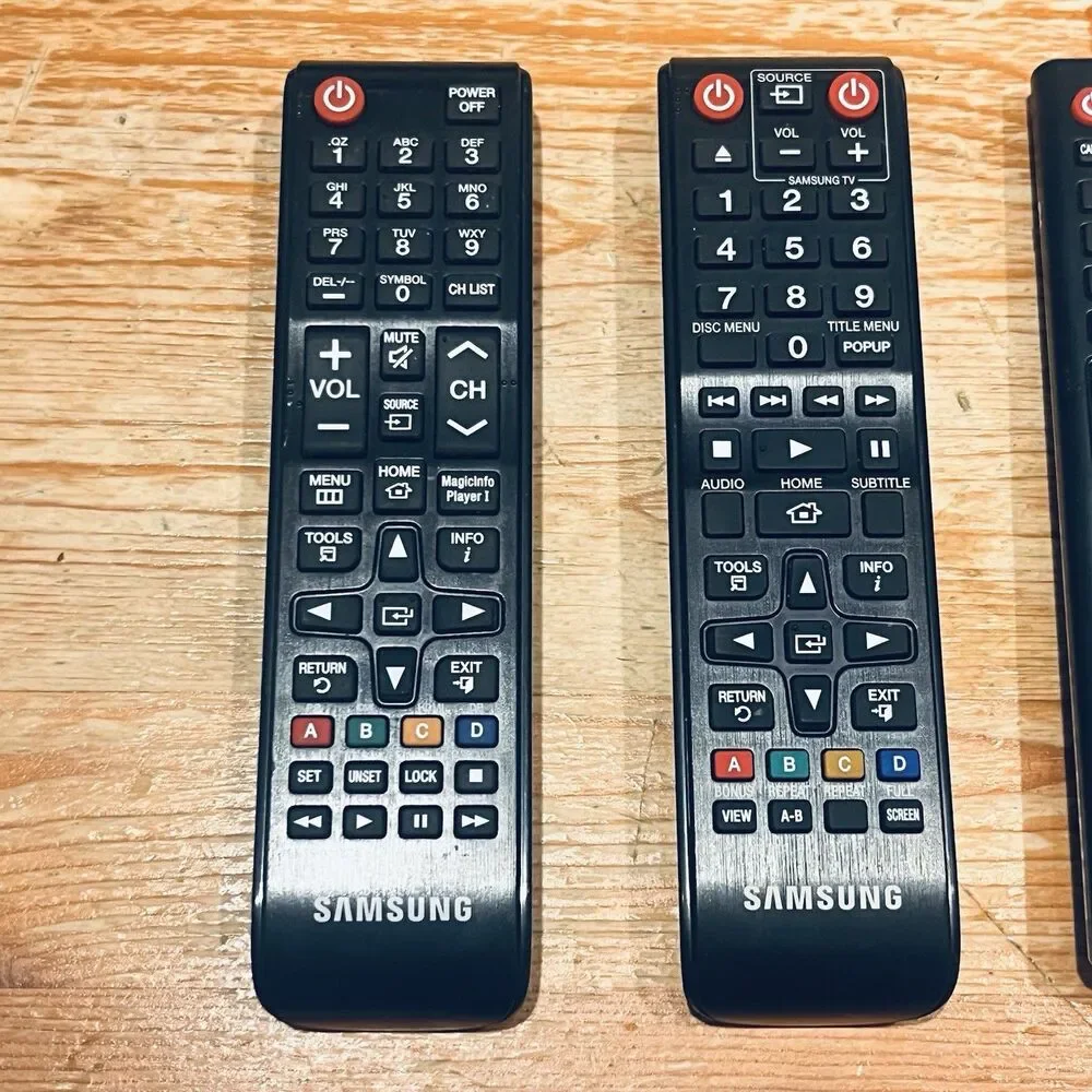 Lot of 3 Samsung & LG TV Working Pre-Owned OEM Style Original Remote Controls